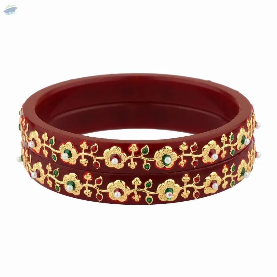 Indian Crystal Acrylic Bangles Set