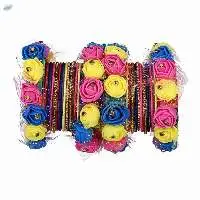 Indian Traditional Silk Thread Bangles Set