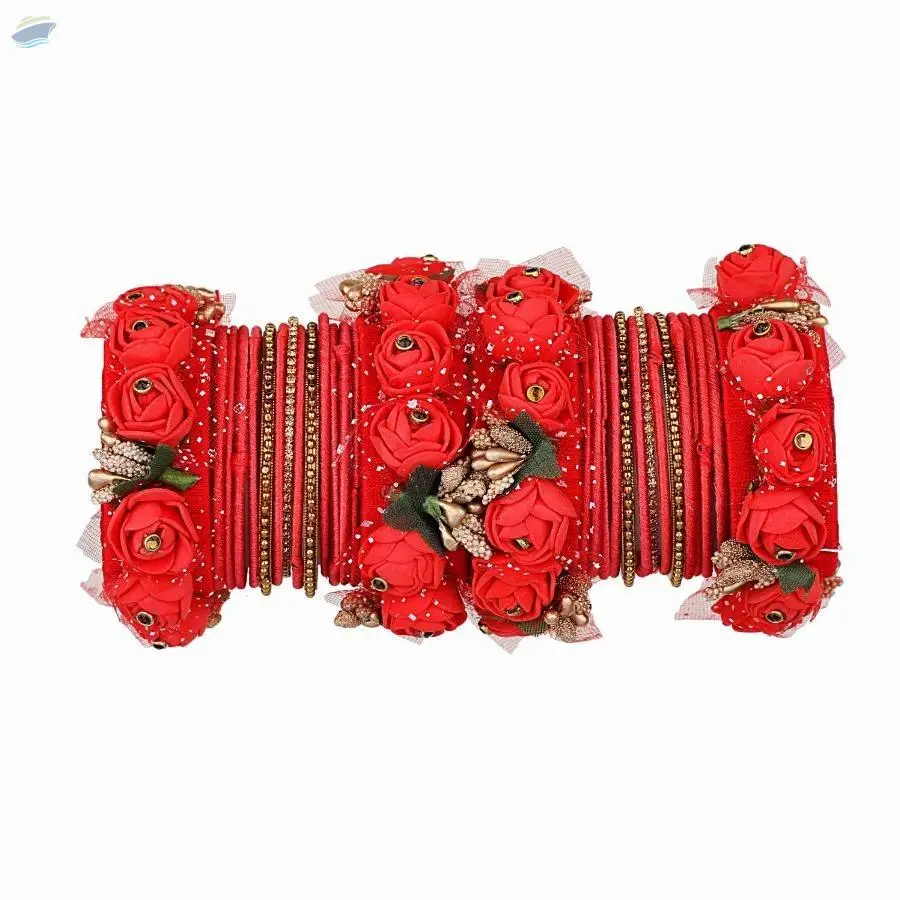 Indian Traditional Silk Thread Bangles Set