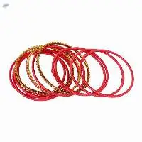 Indian Traditional Silk Thread Bangles Set