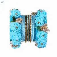 Indian Traditional Silk Thread Bangles Set