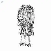 Antique Oxidized Charm Bangles Set