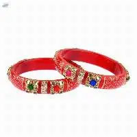 Fashion Indian Crystal Acrylic Bangles Set