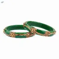Fashion Indian Crystal Acrylic Bangles Set