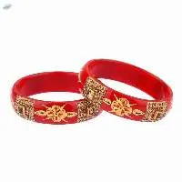 Fashion Indian Crystal Acrylic Bangles Set