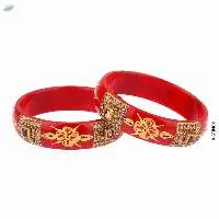 Fashion Indian Crystal Acrylic Bangles Set