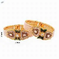 Indian Traditional Meenakari Kundan Bangle Set