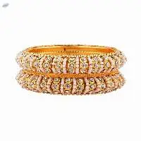 Indian Traditional Crystal Beaded Bangle Set