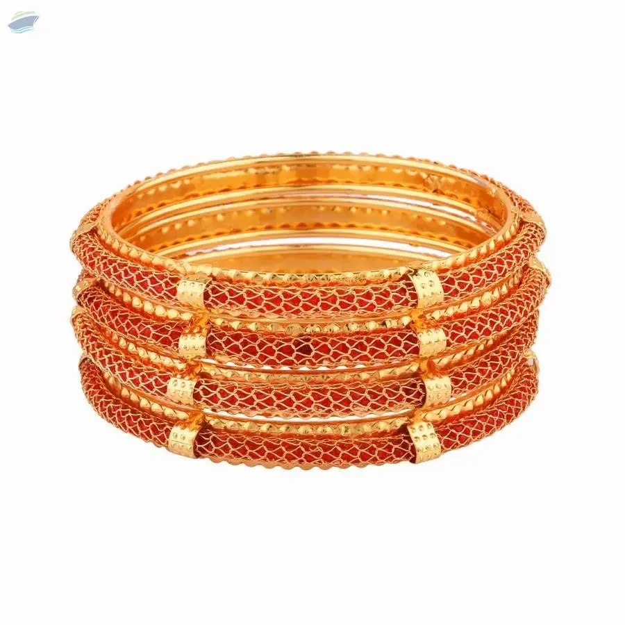 Indian Fashion Crystal Beaded Bangles Set