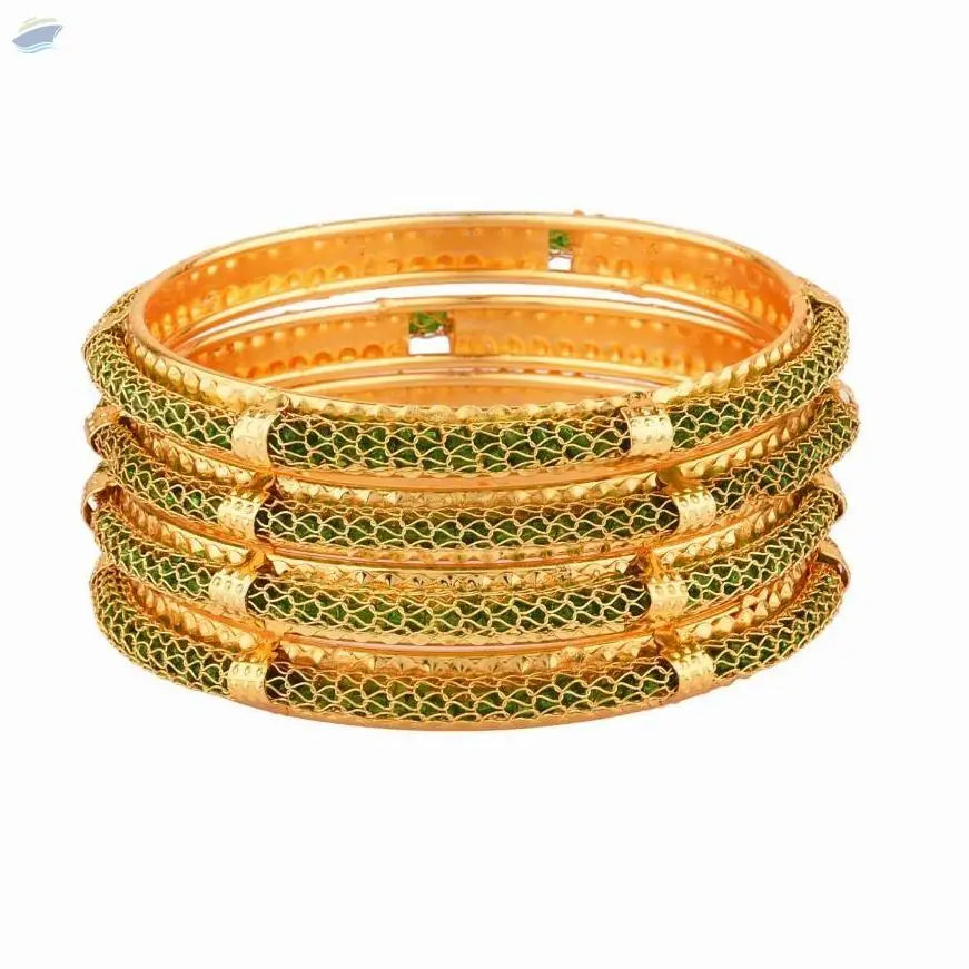 Indian Fashion Crystal Beaded Bangles Set