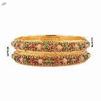 Indian Fashion Beaded CZ Bracelet Bangle Set