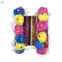 Indian Traditional Silk Thread Bangles Set
