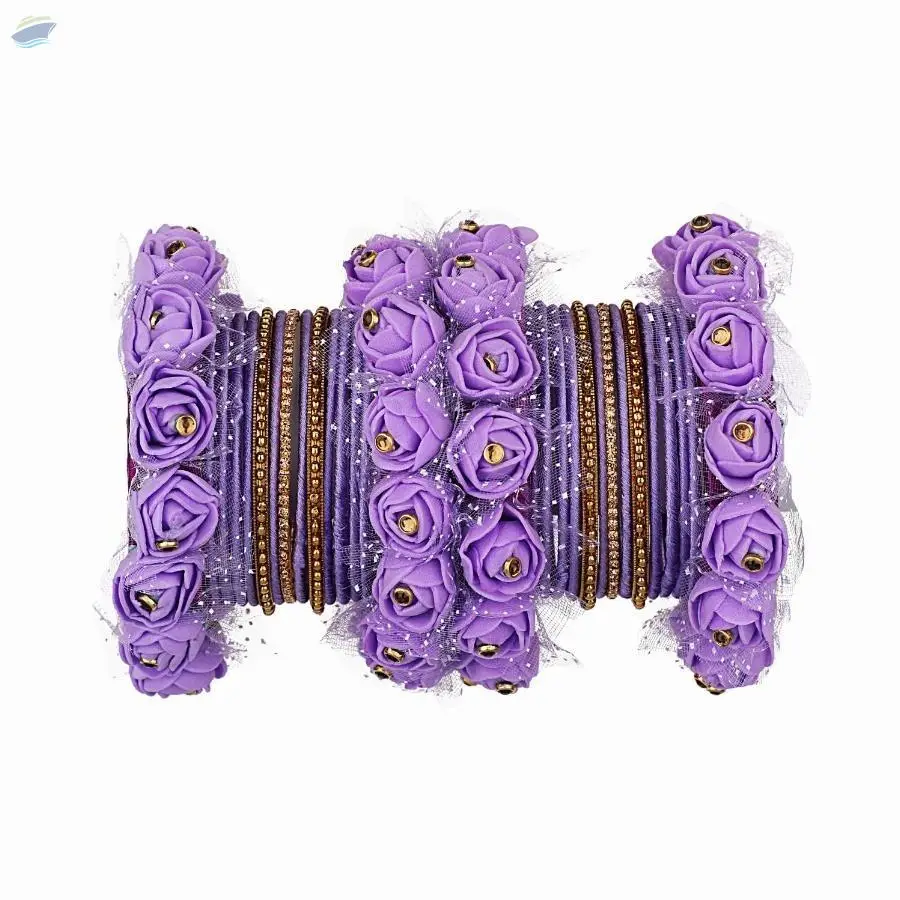 Indian Traditional Silk Thread Bangles Set