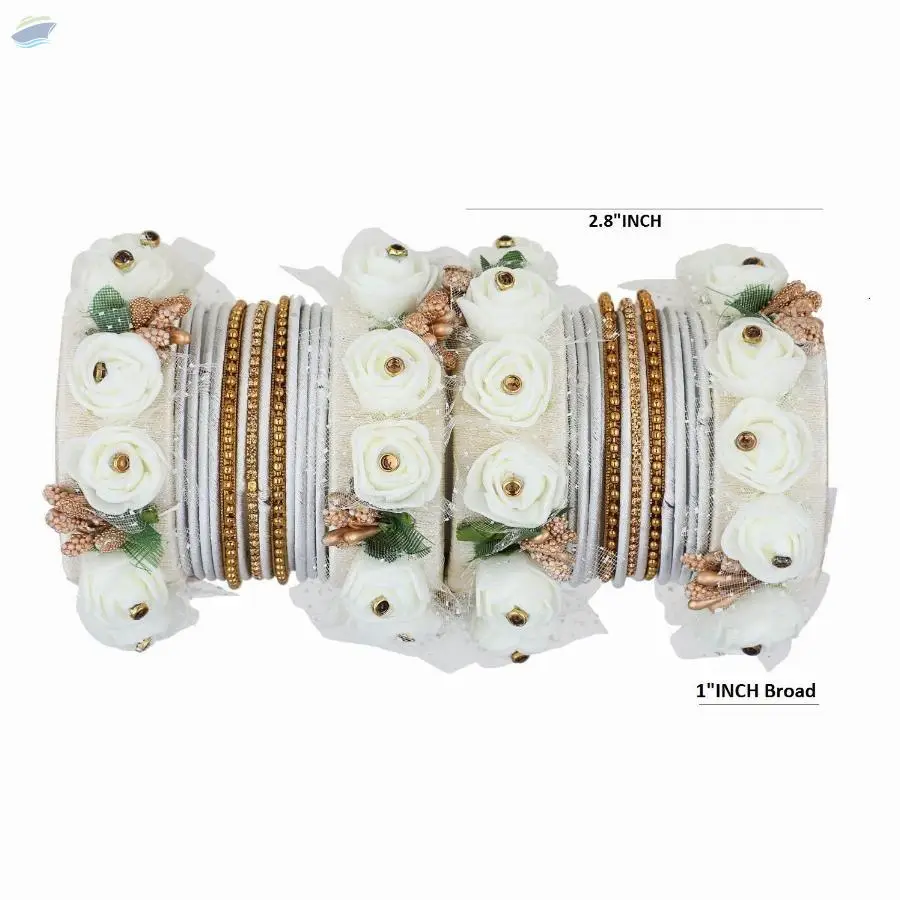 Indian Traditional Silk Thread Bangles Set,