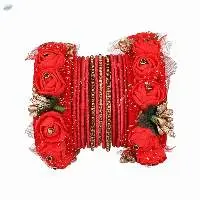 Indian Traditional Silk Thread Bangles Set