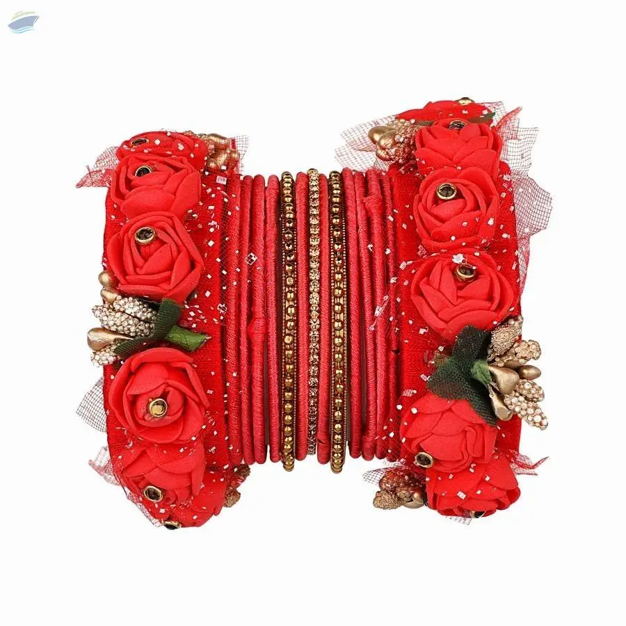 Indian Traditional Silk Thread Bangles Set
