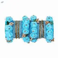 Indian Traditional Silk Thread Bangles Set