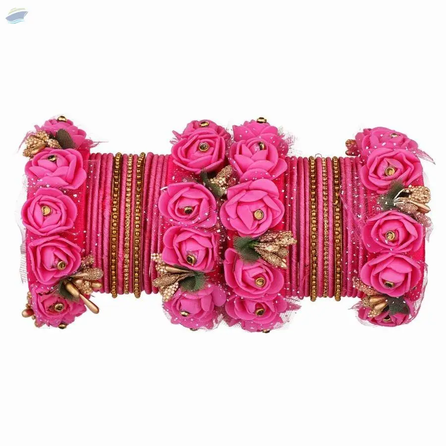 Indian Traditional Silk Thread Bangles Set