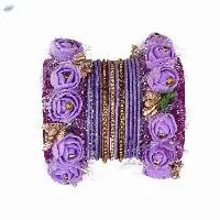 Indian Traditional Silk Thread Bangles Set