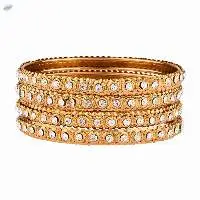 Indian CZ Crystal Bangles for Women