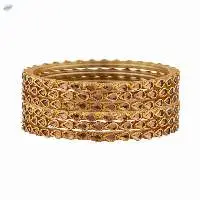 Indian Traditional Kundan Bangles Set