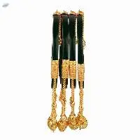 Indian Fashion Acrylic Tassel Bangles Set