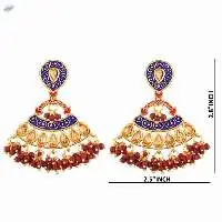 Beaded Dangle Chandelier Earrings Set