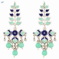 Boho Vintage Faux Pearl Beads Dangle Earrings