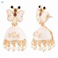 Enamel Jhumka Jhumki Dangle Earrings Set