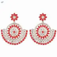 Chandbali Dangle Earrings Set Jewelry