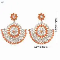 Chandbali Dangle Earrings Set Jewelry