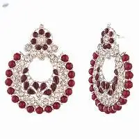 Floral Chandbali Dangle Earrings Jewelry
