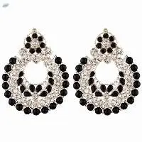 Floral Chandbali Dangle Earrings Jewelry