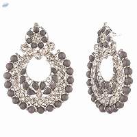 Floral Chandbali Dangle Earrings Jewelry