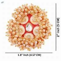 Pearl Beads Kundan Big Finger Ring Jewelry