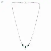 Zirconia CZ Pendant Chain Necklace Jewelry