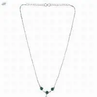 Zirconia CZ Pendant Chain Necklace Jewelry