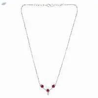 Zirconia CZ Pendant Chain Necklace Jewelry