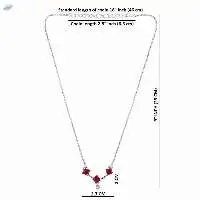 Zirconia CZ Pendant Chain Necklace Jewelry