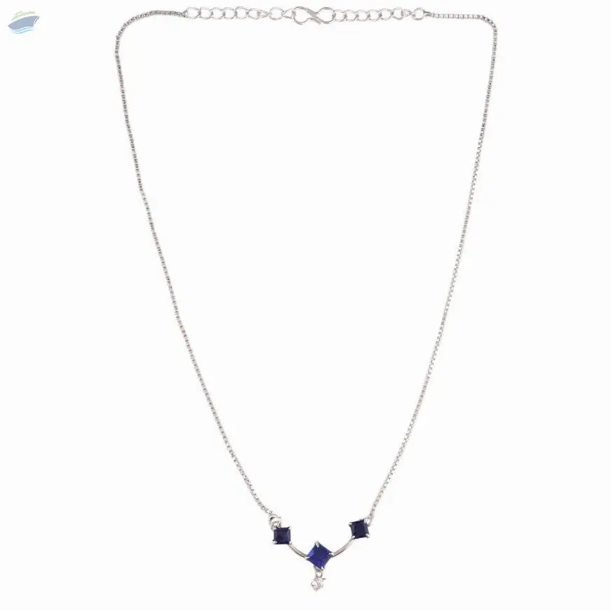 Zirconia CZ Pendant Chain Necklace Jewelry