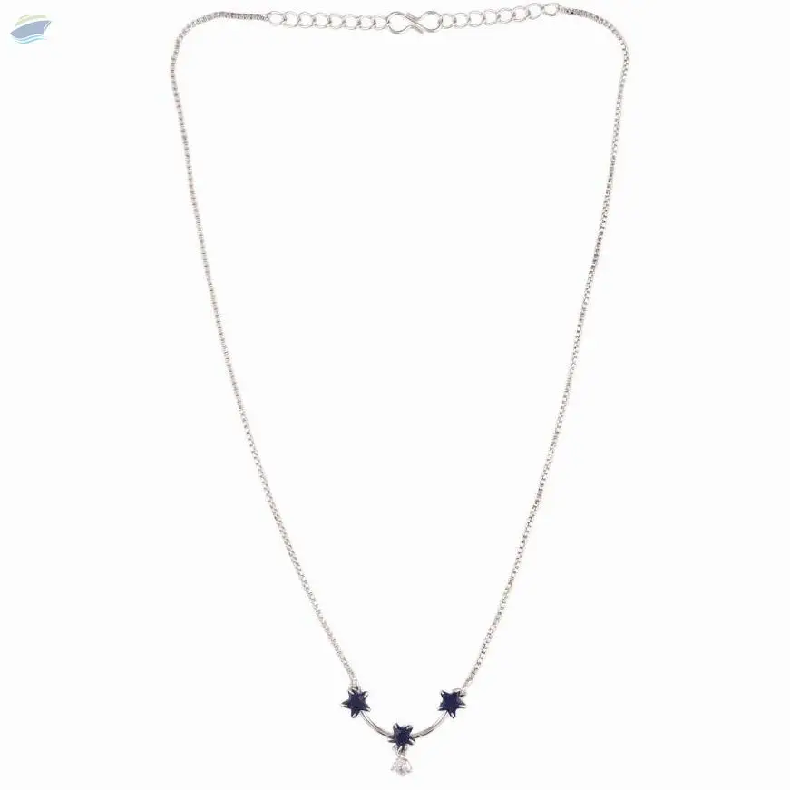 Zirconia CZ Pendant Chain Necklace Jewelry