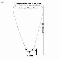 Zirconia CZ Pendant Chain Necklace Jewelry