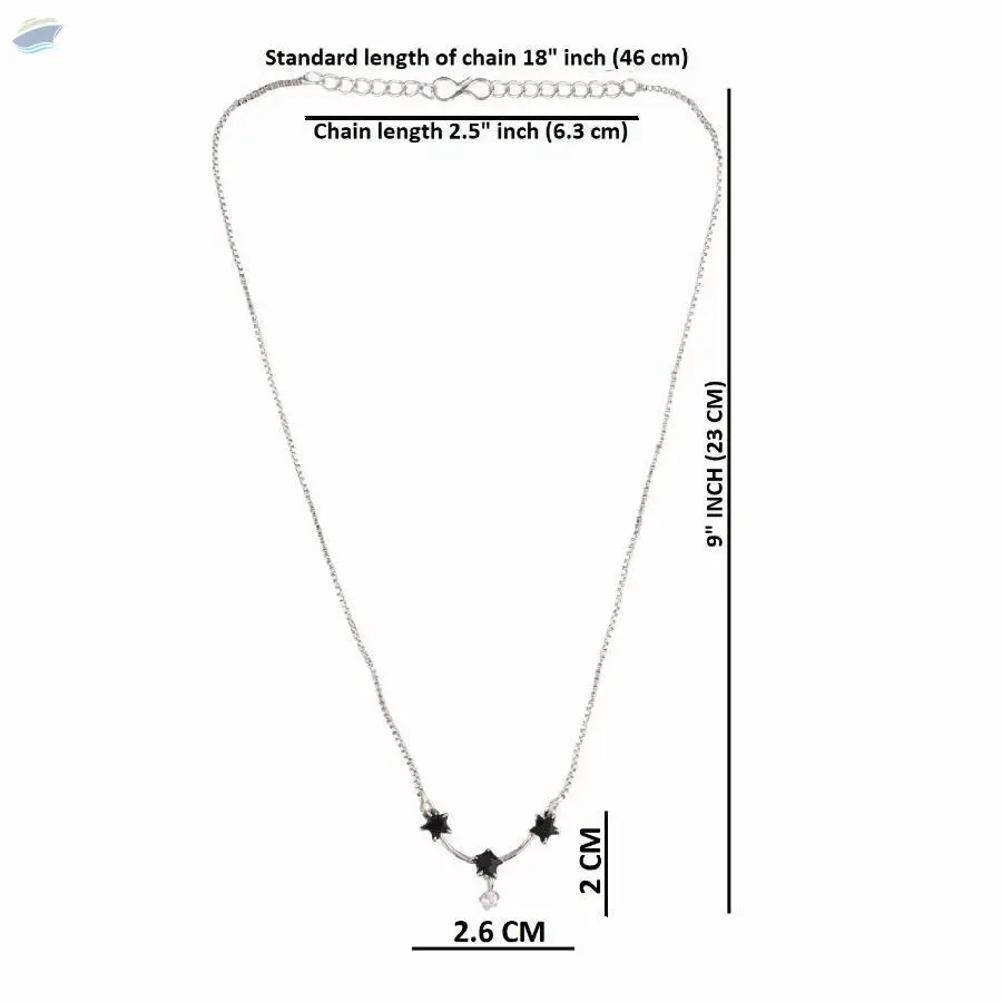 Zirconia CZ Pendant Chain Necklace Jewelry