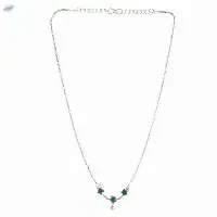 Zirconia CZ Pendant Chain Necklace Jewelry