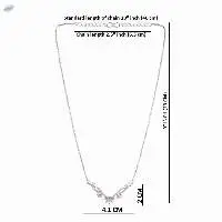 Zirconia CZ Pendant Chain Necklace Jewelry