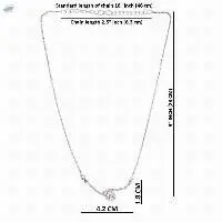 Zirconia CZ Pendant Chain Necklace Jewelry
