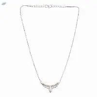 Zirconia CZ Pendant Chain Necklace Jewelry