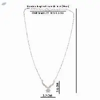 Zirconia CZ Pendant Chain Necklace Jewelry