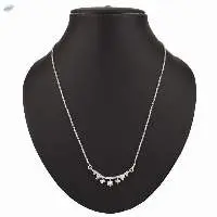 Zirconia CZ Pendant Chain Necklace Jewelry