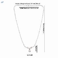 Zirconia CZ Pendant Chain Necklace Jewelry